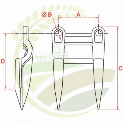 Deget dublu  626295 Claas