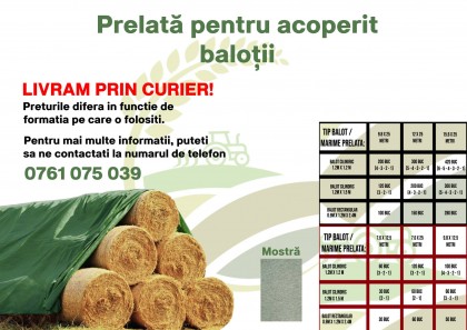 Prelata acoperire baloti 7.6m x 25m