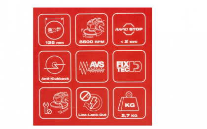 Flex MILWAUKEE 125mm 5.0 Ah