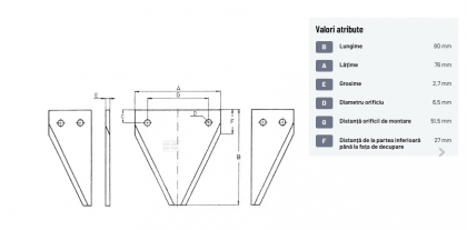 Cuțit Pro-Cut 11tpi zimți mari