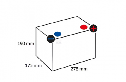 Baterie 12V 74Ah 680A UK: 096 Kramp/VARTA