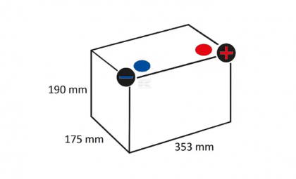 Baterie 12V 90Ah 720A UK: 017 Kramp/VARTA