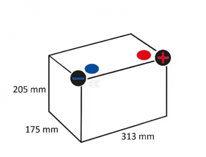 Baterie 12V 100Ah 720A Kramp/VARTA