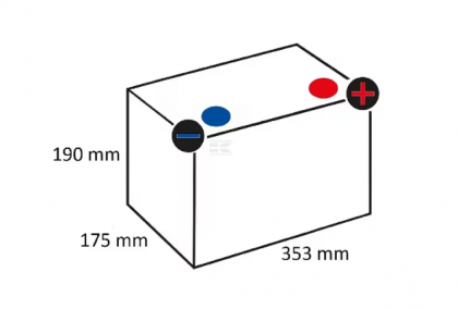 Baterie 12V 100Ah 830A, Kramp/VARTA