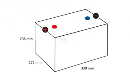 Baterie agrement 12V 105Ah 800A Kramp/VARTA