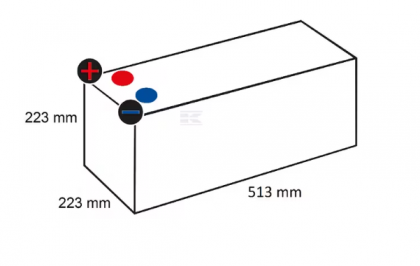 Baterie 12V 180Ah 1400A Kramp/VARTA
