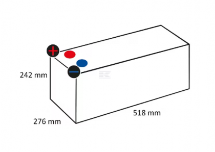 Baterie 12V 225Ah 1150A Kramp/VARTA