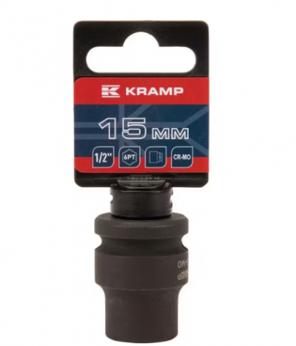 Capăt cheie tubulară de impact 1/2" cu profil hexagonal interior 15mm