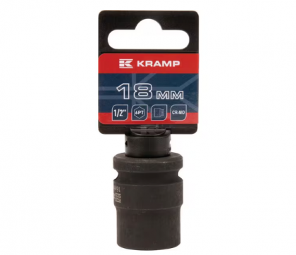 Capăt cheie tubulară de impact 1/2" cu profil hexagonal interior 18mm