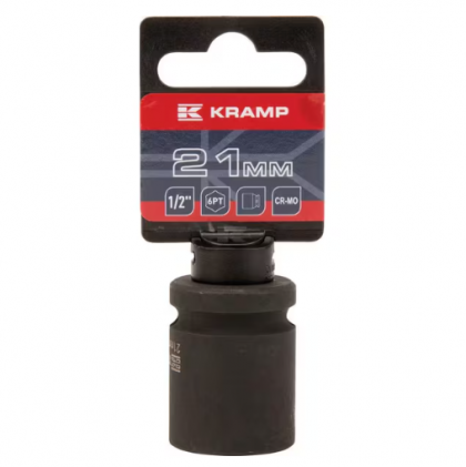 Capăt cheie tubulară de impact 1/2" cu profil hexagonal interior 21mm