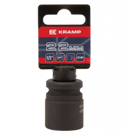 Capăt cheie tubulară de impact 1/2" cu profil hexagonal interior 22mm