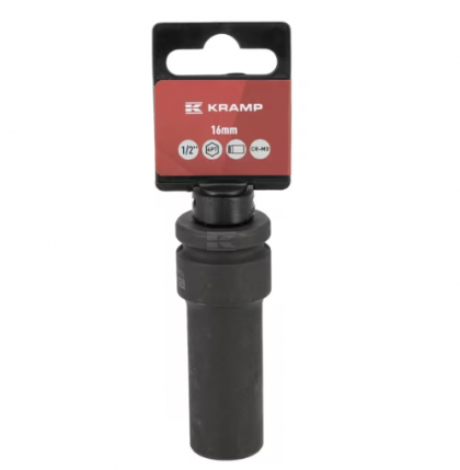 Capăt lung cheie tubulară de impact 1/2" cu profil hexagonal interior 16mm