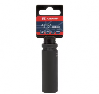 Capăt lung cheie tubulară de impact 1/2" cu profil hexagonal interior 17mm