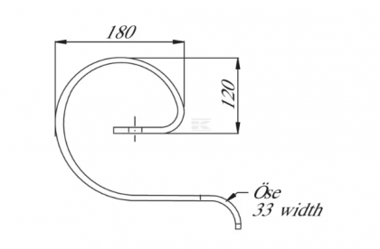 CP710 Arc întăritor 45x10mm