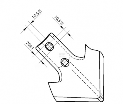 CP100303 Brăzdar tip picior de gâscă 150x6