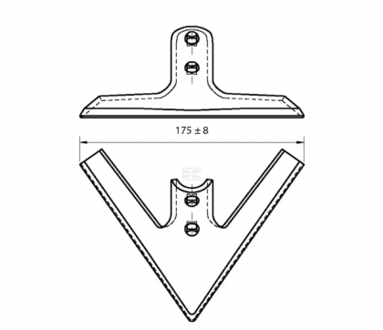CP100304 Brăzdar tip picior de gâscă 175x6