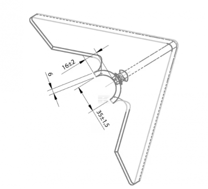 CP100309 Brăzdar tip picior de gâscă 200x6