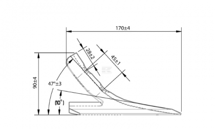CP100309 Brăzdar tip picior de gâscă 200x6