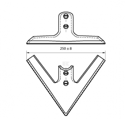 CP100306 Picior cu flanșă 250x6