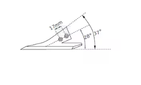 H220 Brăzdar tip labă de gâscă