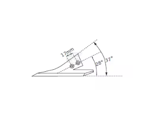 H320 Brăzdar tip labă de gâscă