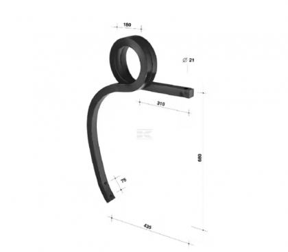 CP406802 Dinţi săpătoare 40x40x680 R.