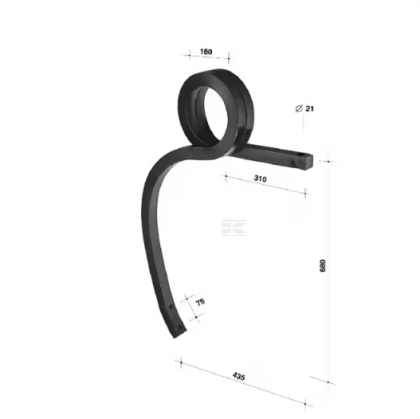 CP406801 Dinţi săpătoare 40x40x680 L.