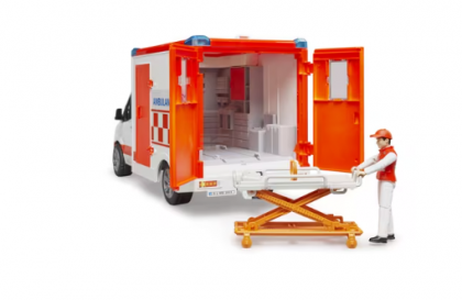 U02676 Ambulanță MB Sprinter cu șofer și modul de sunet și lumini