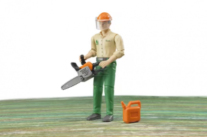 U60030 Set figurină muncitor forestier cu accesorii