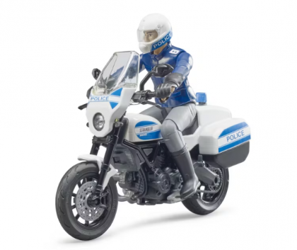 U62731 Motocicletă poliție Ducati Scrambler cu motociclist