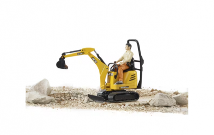 U62002 Excavator cu șenile JCB 8010 CTS și muncitor