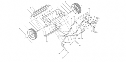 FGP455400GP Cărucior pentru împrăștiere ghidat manual 25l