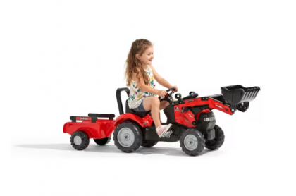 F961AM Retroexcavator Case IH cu remorcă