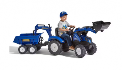 F3090W Retroexcavator New Holland cu excavator și remorcă basculabilă maxi