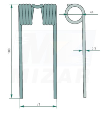 Cc103854 Deget 88x71 mm, John Deere