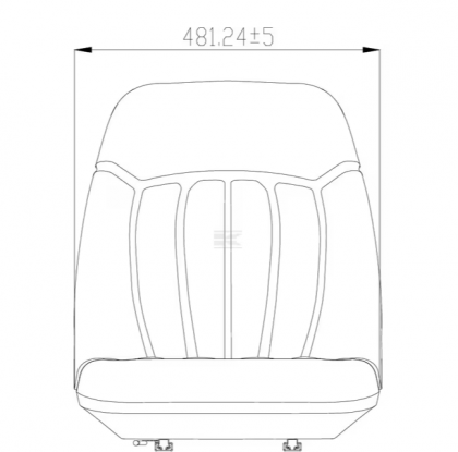 TS19400KR Scaun fără supensie, neagu, PVC