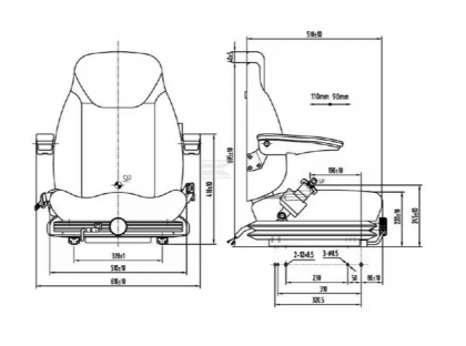 TS38000GP Suport PVC cu suspensie mecanică