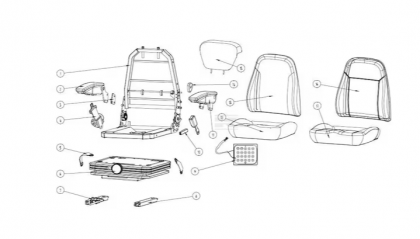 TS38000GP Suport PVC cu suspensie mecanică
