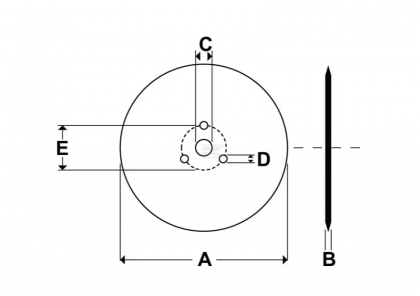 CD2502 Disc pentru grapă 250mm Ferguson/Rumptstad