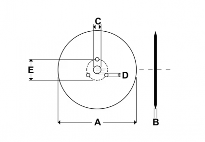 CD4001 Disc pentru grapă KV-Bore 400mm