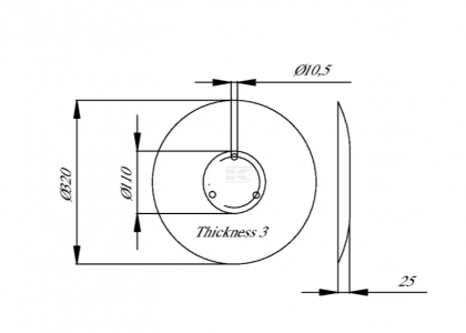 962292KR Taler disc neted semănătoare potrivit pentru Amazone