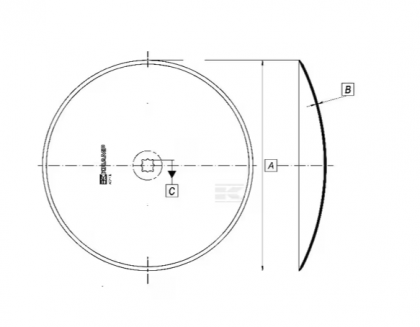 HD610641KR Taler disc neted 610x6/37-41mm