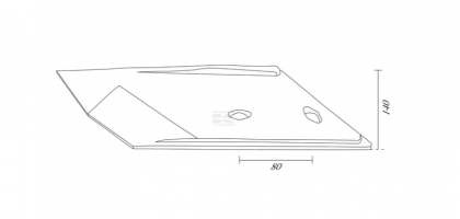 041662ZZ Brăzdar dreapta potrivit pentru Landsberg