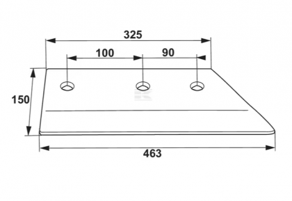 172418N Brăzdar cu daltă dreapta 14"