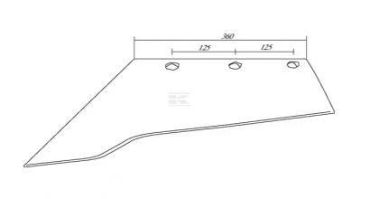 05840545540 Brăzdar cu cioc dreapta S54554