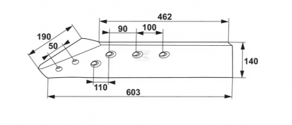 173613N Brăzdar B2 16" întărit stânga potrivit pentru Grégoire-Besson