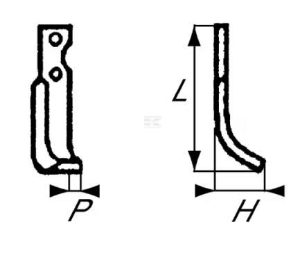 RB123014LH Cuțit freză rotație stânga 193x55x30mm grosime 6mm potrivit pentru B.C.S.