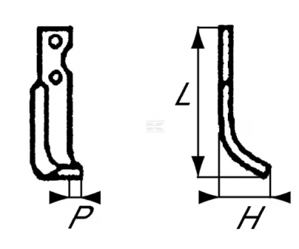 RB123014RH Cuțit freză rotație dreapta 193x55x30mm grosime 6mm potrivit pentru B.C.S.