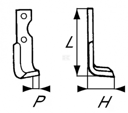 RB101101 Cuțit freză rotație dreapta 190x53x30mm grosime 6mm potrivit pentru Breviglieri