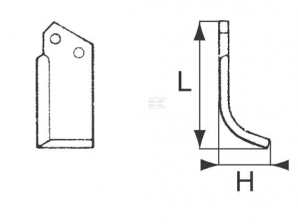 RB158002LH Cuțit freză rotație stânga 50mm grosime 5mm potrivit pentru Comeb
